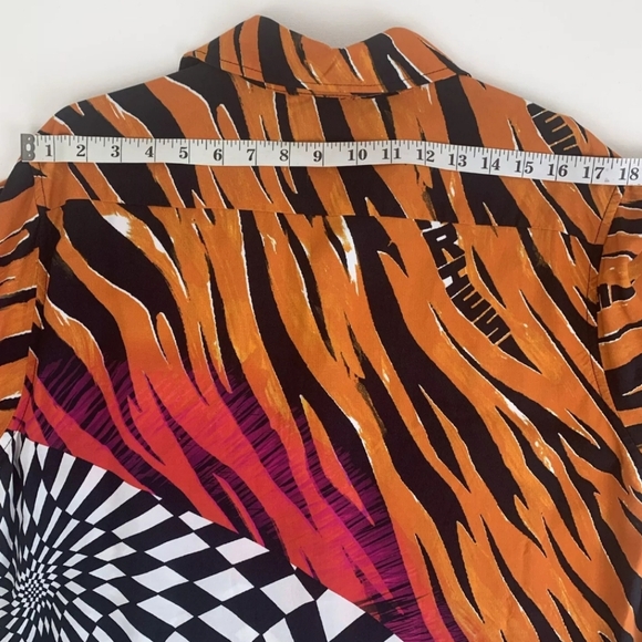 Vans Vault x Aries Distorted Pattern button Unisex Shirt - Picture 8 of 10